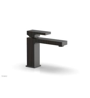 Phylrich 291L-06/10B Stria 5 1/2" Single Hole Bathroom Sink Faucet with Blade Handle in Distressed Bronze/Oil Rubbed Bronze