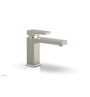 Phylrich 291L-06/015 Stria 5 1/2" Single Hole Bathroom Sink Faucet with Blade Handle in Satin Nickel