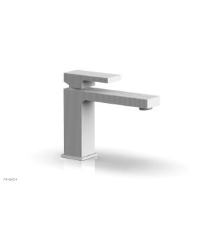 Phylrich 291L-06/050 Stria 5 1/2" Single Hole Bathroom Sink Faucet with Blade Handle in White