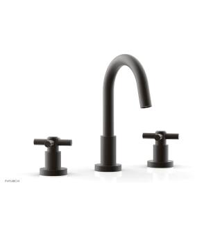 Phylrich D135/10B Basic 6 7/8" Double Tubular Cross Handle Widespread Bathroom Sink Faucet with Medium Spout in Distressed Bronze/Oil Rubbed Bronze