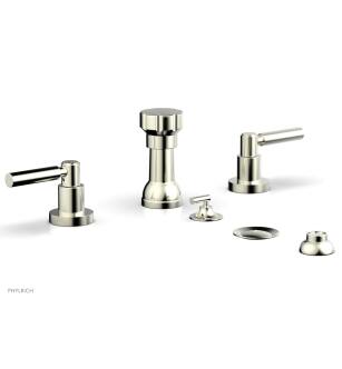 Phylrich D4130/015 Basic 5 3/8" Four Hole Deck Mounted Vertical Spray Bidet Faucet Set in Satin Nickel