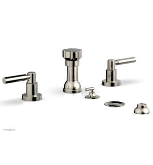 Phylrich D413/014 Basic 5 3/8" Four Hole Deck Mounted Vertical Spray Bidet Faucet Set in Polished Nickel