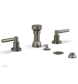 Phylrich D4130/15A Basic 5 3/8" Four Hole Deck Mounted Vertical Spray Bidet Faucet Set in Pewter