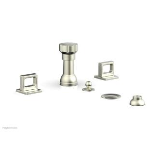 Phylrich 290-62/015 Mix Four Hole Deck Mounted Vertical Spray Bidet Faucet Set in Satin Nickel