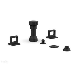 Phylrich 290-62/040 Mix Four Hole Deck Mounted Vertical Spray Bidet Faucet Set in Black