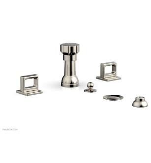 Phylrich 290-62/014 Mix Four Hole Deck Mounted Vertical Spray Bidet Faucet Set in Polished Nickel