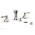 Phylrich D4100/014 Revere and Savannah 5 3/8" Four Hole Deck Mounted Vertical Spray Bidet Faucet Set in Polished Nickel