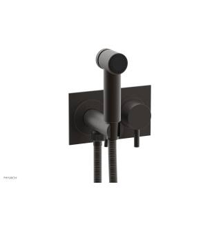 Phylrich 230-68/10B Basic II 3 1/2" Two Hole Wall Mount Bidet Spray Faucet with Lever Handle in Distressed Bronze/Oil Rubbed Bronze