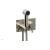 Phylrich 230-68/014 Basic II 3 1/2" Two Hole Wall Mount Bidet Spray Faucet with Lever Handle in Polished Nickel