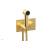 Phylrich 230-66/24B Basic II 3 1/2" Two Hole Wall Mount Bidet Spray Faucet with Smooth Handle in Burnished Gold