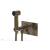Phylrich 230-65/047 Basic II 3 1/2" Two Hole Wall Mount Bidet Spray Faucet with Knurled Handle in Brass/Antique Brass