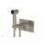 Phylrich 230-65/014 Basic II 3 1/2" Two Hole Wall Mount Bidet Spray Faucet with Knurled Handle in Polished Nickel