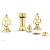 Phylrich 164-60/24B Maison Four Hole Deck Mounted Vertical Spray Bidet Faucet Set in Burnished Gold