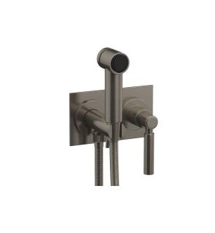 Phylrich 130-65/15A Basic Two Hole Wall Mount Bidet Spray Faucet with Lever Handle in Pewter