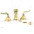 Phylrich K4141/24B Georgian and Barcelona 4 1/2" Four Hole Deck Mounted Vertical Spray Bidet Faucet Set in Burnished Gold