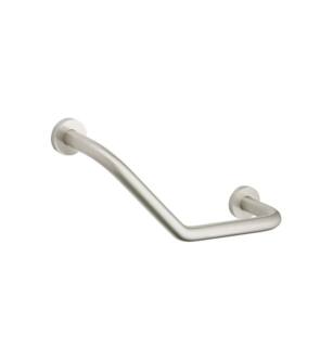 Phylrich DB115/015 Basic 17 5/8" Wall Mount Angled Grab Bar in Satin Nickel