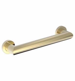 Phylrich 120-85/03U 14 1/2" Wall Mount Straight Grab Bar in Polished Brass Uncoated