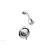 Phylrich 500-22/026 Hex Traditional Lever Handle Pressure Balance Shower Set in Chrome