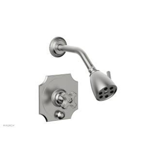 Phylrich 4-477/26D Marvelle Cross Handle Pressure Balance Shower and Diverter Set in Chrome