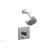 Phylrich 4-194/026 Basic II Marble Handle Pressure Balance Shower and Diverter Set in Chrome