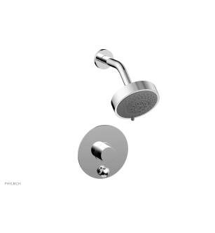Phylrich 4-189/026 Basic II Smooth Handle Pressure Balance Shower and Diverter Set in Chrome