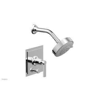 Phylrich 4-154/026 Hex Modern Lever Handle Pressure Balance Shower and Diverter Set in Chrome