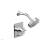 Phylrich 4-153/026 Hex Modern Cross Handle Pressure Balance Shower and Diverter Set in Chrome