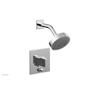 Phylrich 4-146/026 Stria Blade Handle Pressure Balance Shower and Diverter Set in Chrome