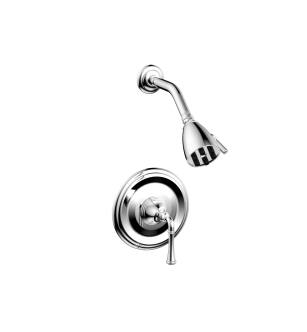 Phylrich DPB3205/026 3Ring Straight Handle Pressure Balance Shower Set in Chrome