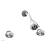 Phylrich K3361/026 Georgian & Barcelona Two Round Handle Shower Set in Chrome