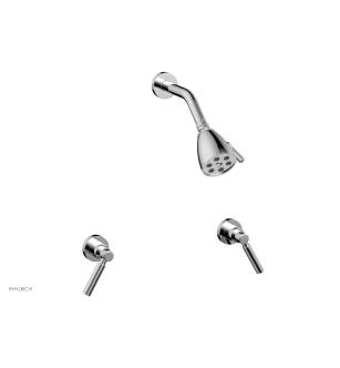 Phylrich D3130/026 Basic Two Lever Handle Shower Set in Chrome