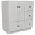 Strasser 01-048 Simplicity 30" Single Free Standing Vanity Cabinet Only - Less Vanity Top in Satin White