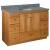 Strasser 01-017 Simplicity 48" Single Free Standing Vanity Cabinet Only - Less Vanity Top in Natural Alder