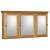 Strasser 01-861 Simplicity 48" X 27" Framed 3 Door Medicine Cabinet in Natural Alder