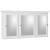 Strasser 01-860 Simplicity 48" X 27" Framed 3 Door Medicine Cabinet in Satin White