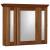 Strasser 01-842 Simplicity 30" X 27" Framed 3 Door Medicine Cabinet in Medium Alder