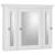 Strasser 01-840 Simplicity 30" X 27" Framed 3 Door Medicine Cabinet in Satin White