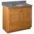 Strasser 01-041 Simplicity 36" Single Free Standing Vanity Cabinet Only - Less Vanity Top in Natural Alder