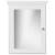 Strasser 01-825 Simplicity 19" X 27" Framed Single Door Medicine Cabinet in Satin White