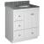 Strasser 01-308 Simplicity 30" Single Free Standing Vanity Cabinet Only - Less Vanity Top in Satin White