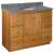 Strasser 01-025 Simplicity 42" Single Free Standing Vanity Cabinet Only - Less Vanity Top in Natural Alder