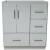 Strasser 01-549 Simplicity 30" Single Free Standing Vanity Cabinet Only - Less Vanity Top in Dewy Morning