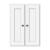 Strasser 01-721 Simplicity 25" Mdf And Plywood Wall Mounted Bathroom Cabinet in Satin White