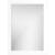 Strasser 01-224 Simplicity 32" X 24" Framed Bathroom Mirror in Satin White