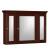 Strasser 01-853 Simplicity 36" X 27" Framed 3 Door Medicine Cabinet in Dark Alder