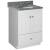 Strasser 01-164 Simplicity 24" Single Free Standing Vanity Cabinet Only - Less Vanity Top in Satin White