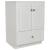 Strasser 01-064 Simplicity 24" Single Free Standing Vanity Cabinet Only - Less Vanity Top in Satin White