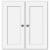 Strasser 01-729 Simplicity 25" Mdf And Plywood Wall Mounted Bathroom Cabinet in Satin White