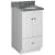 Strasser 01-204 Simplicity 18" Single Free Standing Vanity Cabinet Only - Less Vanity Top in Satin White