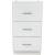 Strasser 01-500 Simplicity 34-1/2" Mdf Bathroom Bridge Or Side Cabinet in Satin White